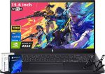 ايسر لابتوب العاب نيترو في 15، شاشة 15.6 انش FHD 144Hz، انتل الجيل 13 i7 13600H، انفيديا جيفورس RTX 4060، 64GB DDR5 RAM 2 TB SSD، واي فاي 6، ويندوز 11 برو، ام اس اوفيس مرخصة مدى الحياة وحامل لابتوب