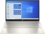 HP لابتوب بافليون بشاشة لمس FHD 15.6 انش - انتل كور i5-1135G7 ذاكرة رام 8 جيجا هارد SSD 512 ويندوز 10 هوم لون ذهبي 15-eg0050wm