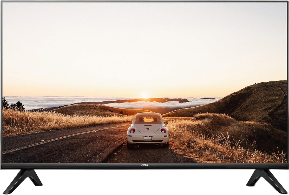 تلفزيون سمارت LED من سلسلة هاي فيدا 4K UHD وHDR، طراز RO-55LHS، أسود