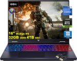 ايسر لابتوب العاب بريداتور هيليوس نيو 16 بشاشة 16 انش WUXGA IPS 165Hz (100% sRGB) ومعالج انتل i9-14900HX و32GB DDR5 4TB SSD وبطاقة عرض مرئي جيفورس RTX 4060 8GB باضاءة خلفية RGB كيلر AX1675i ويندوز 11