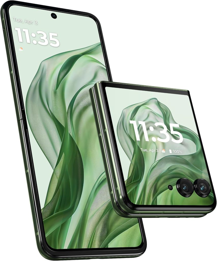 جوال رازر 50 الترا 5G من موتورولا ذاكرة RAM 12GB+12GB روم 512GB سناب دراجون 8s الجيل الثالث 6.9 + 4 بوصة تيربو باور 45 واط أخضر سبرينج بشريحتين