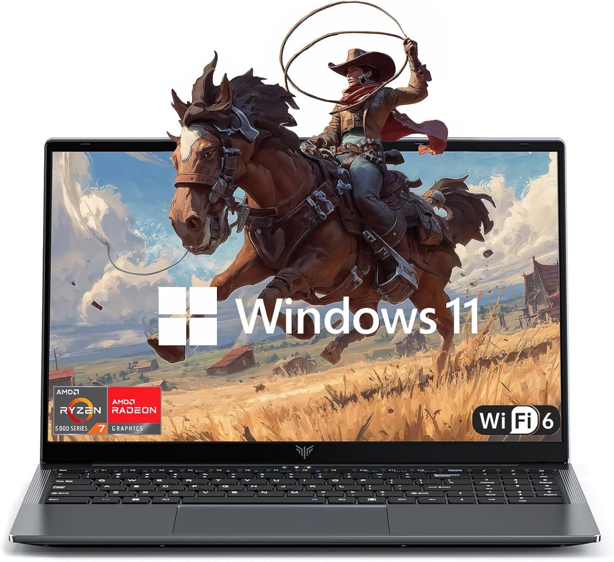 لابتوب العاب ايه ام دي رايزن 7-5825U 15.6 انش IPS 16GB DDR4 512GB NVMe SSD باضاءة خلفية وكيبورد رقمي وواي فاي 6 وHDMI وUSB-C وUSB 3.2 وTRRS وكاميرا ويب وويندوز ولابتوب للاعمال من ايس ماجيك