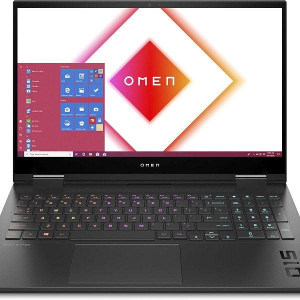 HP لابتوب اومين للالعاب 15-ek1004ne بشاشة FHD 15.6 انش ومعالج انتل كور i7 الجيل العاشر وذاكرة RAM 32GB وSSD 1TB وانفيديا® جيفورس RTX 3060 6GB وويندوز 10 وكيبورد انجليزي/عربي اسود، 386C0EA