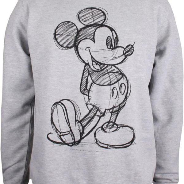 Disney Women's Mickey Mouse Sketch Sweatshirt