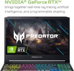 ⁦ايسر لابتوب العاب بريداتور هيليوس 300، انتل i7-10750H، انفيديا جيفورس RTX 2070 ماكس-كيو 8GB، شاشة 15.6 انش FHD 240Hz 3ms IPS، 16GB ثنائي القناة DDR4، 512GB NVMe SSD، واي فاي 6، كيبورد RGB،⁩ - الصورة ⁦3⁩