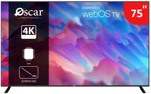 تلفزيون اوسكار الذكي 75 بوصة QLED بدقة 4K UHD ونظام تشغيل ويب او اس، موديل OS75QLEDW