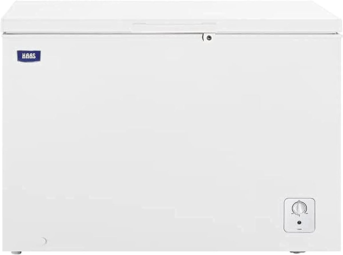 فريزر افقي من هاس، 10.4 قدم مربع، 297 لتر، فضي، HFK1410WN