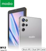 تابلت موديو M12 بشاشة 7 انش HD IPS ثنائي شرائح الاتصال يدعم 6GB RAM 256GB 5G 2.0MP كاميرا امامية وخلفية 5.0MP بطارية 4000mAH تابلت اندرويد - اصدار عالمي (رمادي)