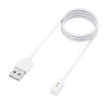 شاحن لساعة شاومي ريدمي 3 اكتيف مي باند 8 2 مغناطيسي مع كابل شحن USB 1 متر 3.3 قدم ابيض