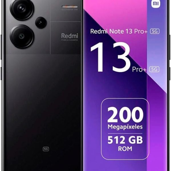 شاومي ريدمي نوت 13 برو بلس 5G 4G LTE 512GB 12GB 6.66 انش 200MP ثلاثي موبايل مينت تيلو وجلوبال مفتوح حزمة شاحن سريع مزدوج للسيارة اسود داكن ذاكرة روم جلوبال بشريحتين