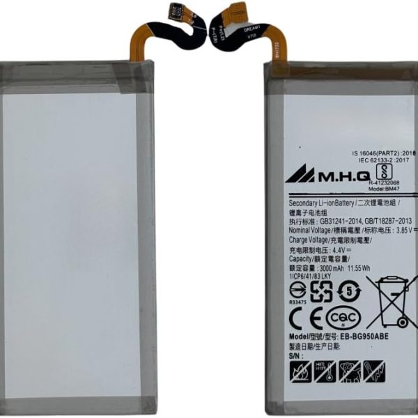 M.H.Q Battery Compatible With Sam S8 Smg950 Ebbg950Abe Battery