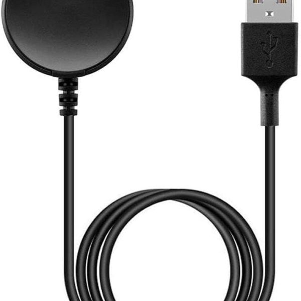 شاحن ساعة جالكسي USB C للشحن السريع لساعة جالكسي 6 كلاسيك/6/5 برو/5/4/4 كلاسيك/3/اكتيف 2/اكتيف 1، قاعدة شاحن ساعة جالكسي لاسلكية مغناطيسية مع سلك كابل نوع سي بطول 3 قدم (USB)