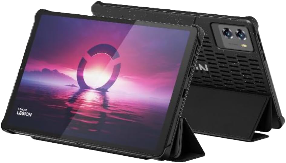 Lenovo Legion Tab, 8-inch, ECLIPSE BLACK, Qualcomm® Snapdragon™ 8 Gen3 OC 3.3GHz, 12GB Ram, 256GB Storage, WIFI, 6550mAh Battery, TB321FU,with Folio Case and Glass Film, ZAEF0032SA