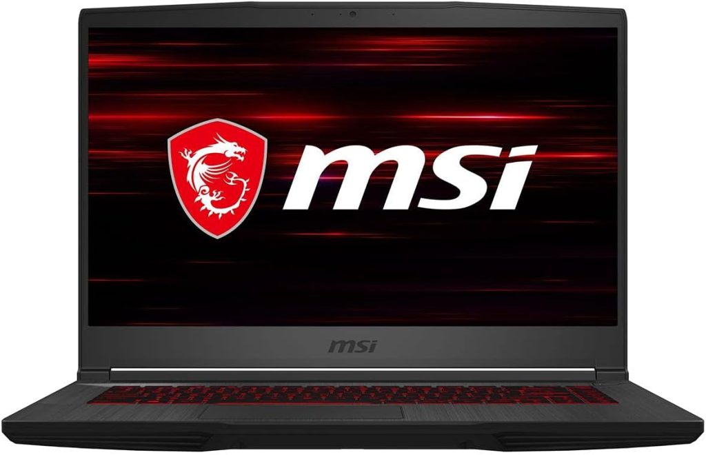 MSI لابتوب GF65 رفيع للالعاب بشاشة FHD 15.6 انش 120Hz ومعالج انتل كور i7-10750H وGTX 1660Ti وذاكرة 8GB وSSD NVMe 512GB وويندوز 10 (10SDR-1273)