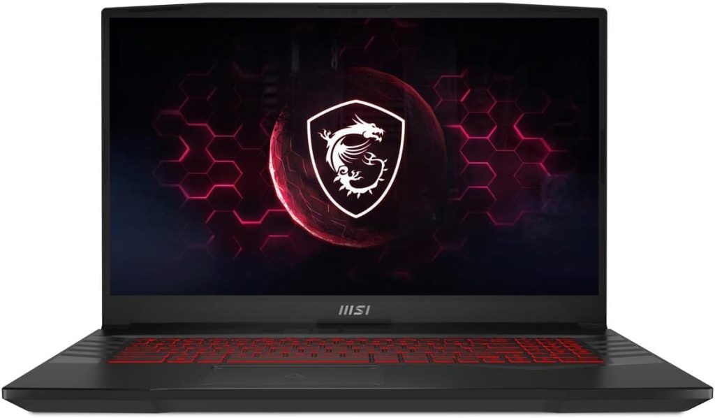 MSI لابتوب العاب بالس GL76 بشاشة FHD 17.3 انش وتردد 144Hz ومعالج انتل كور i7-12700H RTX3060 وذاكرة مستديمة SSD سعة 16GB 512GB وويندوز 11 اسود GL76 12UEK-052