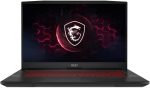 MSI لابتوب العاب بالس GL76 بشاشة FHD 17.3 انش وتردد 144Hz ومعالج انتل كور i7-12700H RTX3060 وذاكرة مستديمة SSD سعة 16GB 512GB وويندوز 11 اسود GL76 12UEK-052