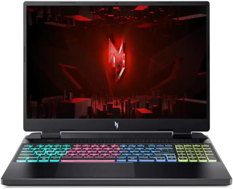 acer Nitro 16 Gaming Laptop, Intel 14-Core i7-13700H, 16" FHD+ 165Hz IPS Display, NVIDIA GeForce RTX 4050, 16GB DDR5 1TB SSD, 4-Zone RGB Backlit Keyboard, Thunderbolt 4, HDMI 2.1, Wi-Fi 6, Win10 Home