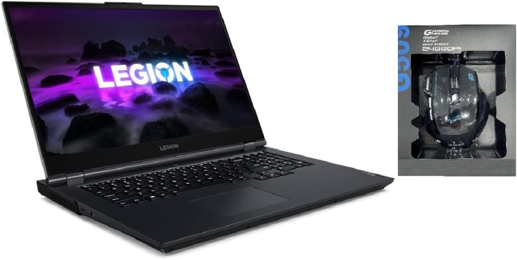 لابتوب العاب لينوفو ليجن 5 شاشة 17.3انش FHD 144Hz رايزن 5600H وحتى 4.2GHz 32 2TB SSD جيفورس GTX 1650 4 Eng ويندوز 11 ازرق فانتوم مع ماوس ب GB د ار4 AMD