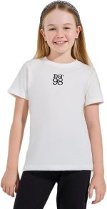Styli Girls Embroidery Detail Round Neck T-Shirt