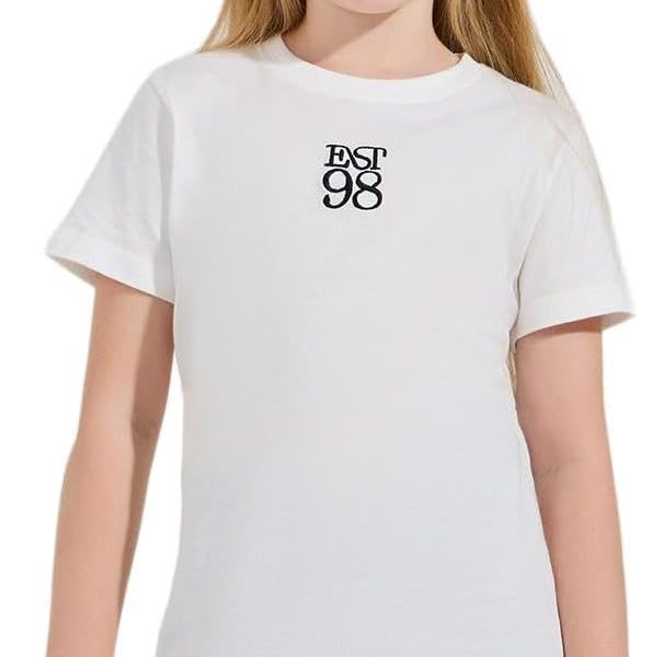 Styli Girls Embroidery Detail Round Neck T-Shirt