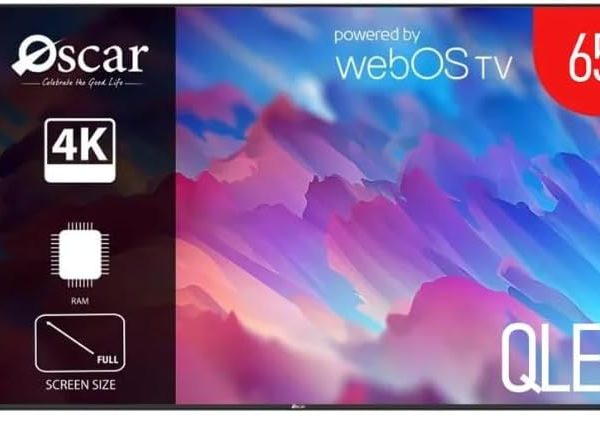 تلفزيون ذكي 65 بوصة QLED بدقة 4K ونظام تشغيل ويب او اس وتردد 60Hz OS65QLEDW من اوسكار