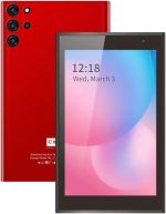 تابلت سيديا CM522 سمارت بشاشة 7 انش للاطفال - اندرويد تاب واي فاي و5G LTE، ذاكرة روم 128 جيجا و6 جيجا، يدعم زووم ومايكروسوفت (احمر)
