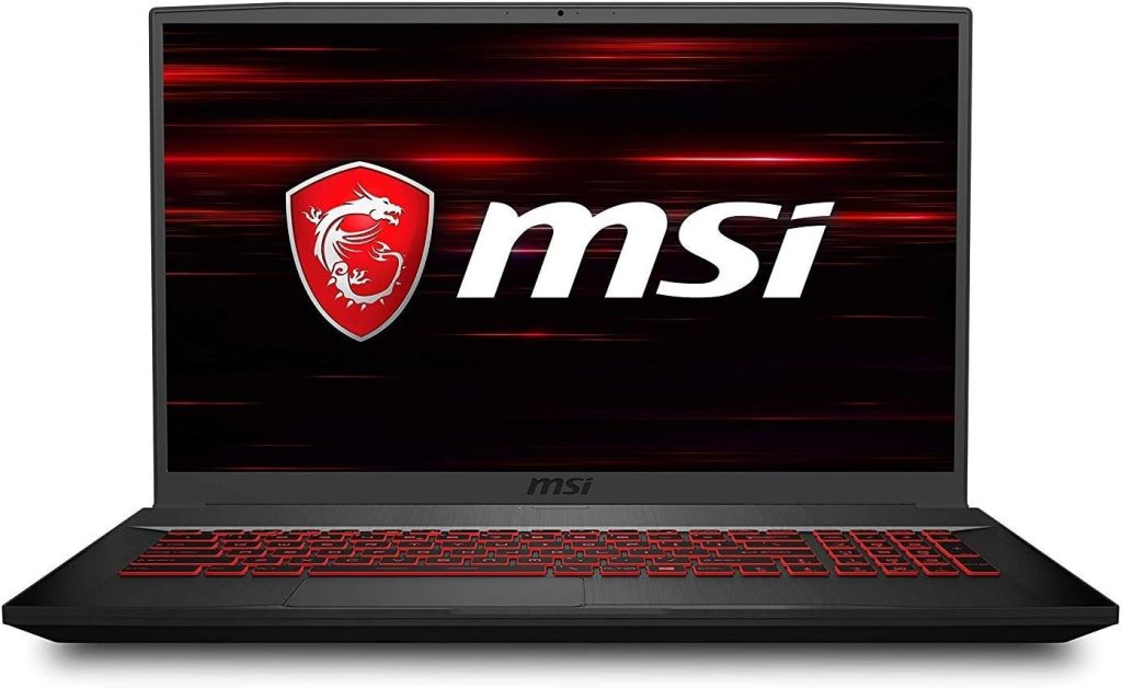 MSI لابتوب GF75 للالعاب بشاشة 17.3 انش ومعالج انتل كور i7-9750H وذاكرة RAM 8GB وSSD 512GB و120Hz GTX 1660 Ti الومنيوم اسود