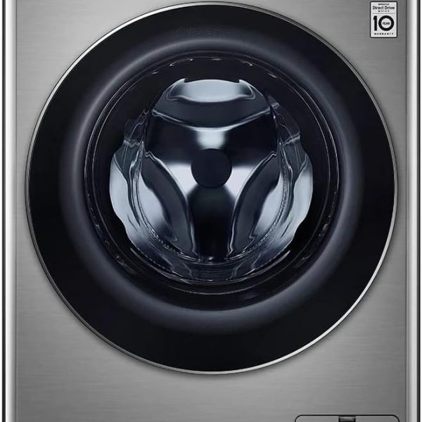 LG 8 kg Front Load Washing Machine with Tempered Glass Door | Model No WFV0812XM with 2 Years Warranty