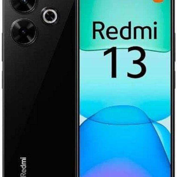 موبايل ريدمي 13 اسود ميدنايت 6GB RAM + 128GB | معالج ميديا تيك هيليو G91 الترا | شاشة 6.77 انش FHD+ 90Hz | كاميرا ثلاثية 108MP + 2MP امامية 13MP | شاحن 3 دبابيس | ضمان لمدة عام من الشركة بشريحتين