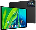 تابلت اندرويد 10.1 انش بمعالج ثماني النواة وذاكرة RAM 6GB وذاكرة روم 128GB ومكالمات هاتفية مع شريحة اتصال وشاشة لمس HD IPS وواي فاي وبلوتوث وكاميرا مزدوجة وجوجل من اس واي سي جي واي كيو (اسود)