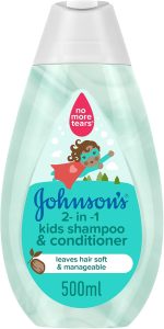 Johnson's Baby 2-in-1 Kids Shampoo & Conditioner, 500ml
