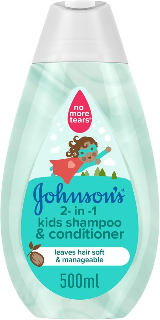 Johnson's Baby 2-in-1 Kids Shampoo & Conditioner, 500ml