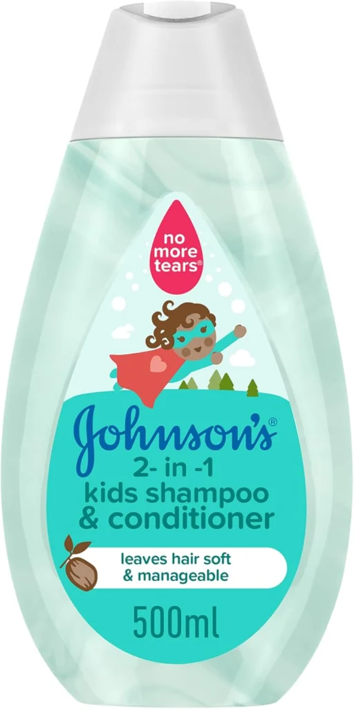 Johnson's Baby 2-in-1 Kids Shampoo & Conditioner, 500ml