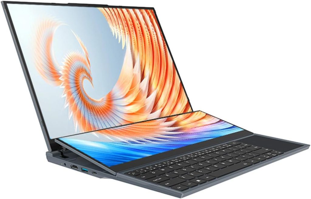 FaYkes Dual-Screen 16" and 14" Touchable Design High-End Business Gaming Office Thin and Light Portable Laptop,1T
