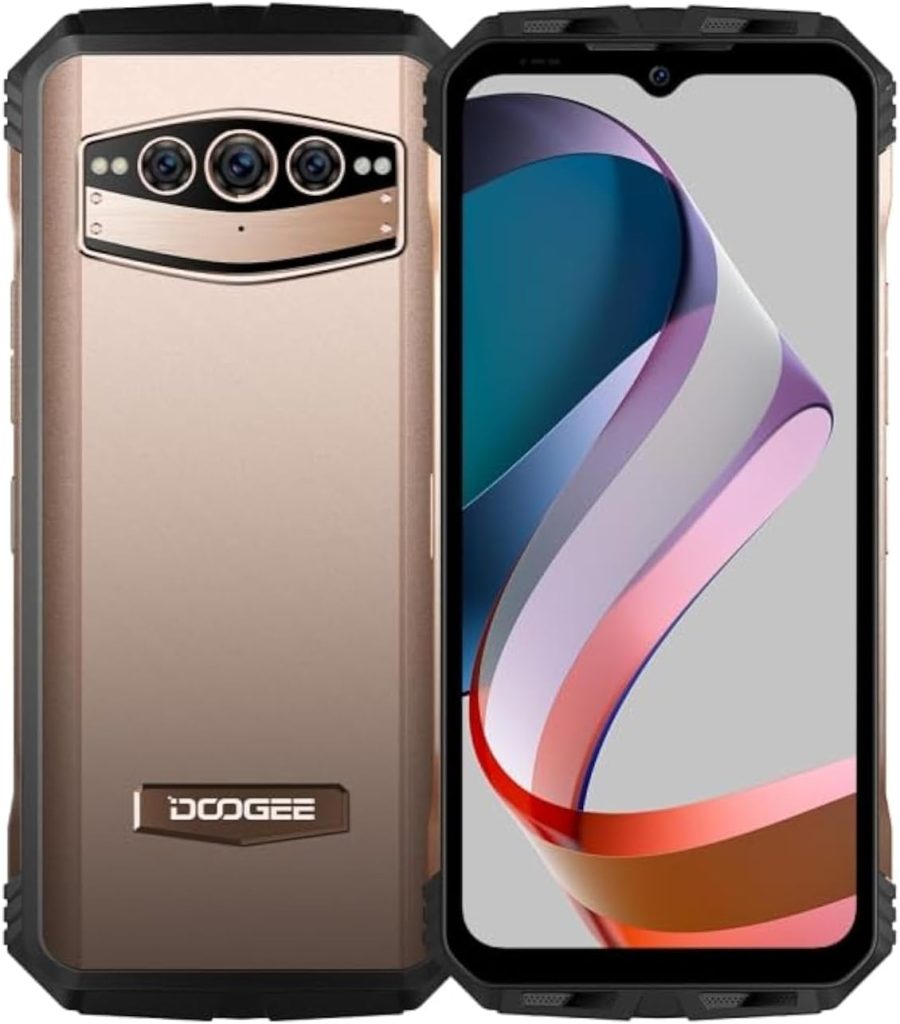 جوال متين V30T 5G من دو.جي، كاميرا 108MP، رؤية ليلية، 20GB+256GB، بطارية 10800mAh، كاميرا خلفية ثلاثية، معرف بصمة جانبية، 6.55 انش اندرويد 12.0، 5G، NFC، او تي جي، شحن لاسلكي (ذهبي وردي)، بشريحتين