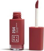 3INA MAKEUP - The Longwear Lipstick 254 - Dark pink nude - Long Lasting Lipstick - Matte Lipstick with Hyaluronic Acid to Moisturise the Lips - Highly Pigmented Liquid Lipstick - Vegan - Cruelty Free