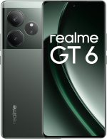 جوال ريلمي جي تي 6 ثنائي شرائح الاتصال بذاكرة RAM 16GB - روم 512GB 5G شاشة اموليد 6.75 بوصة مع شاحن سوبر فوك 120 واط بطارية 5500 mAh إصدار الشرق الأوسط أخضر ريزور