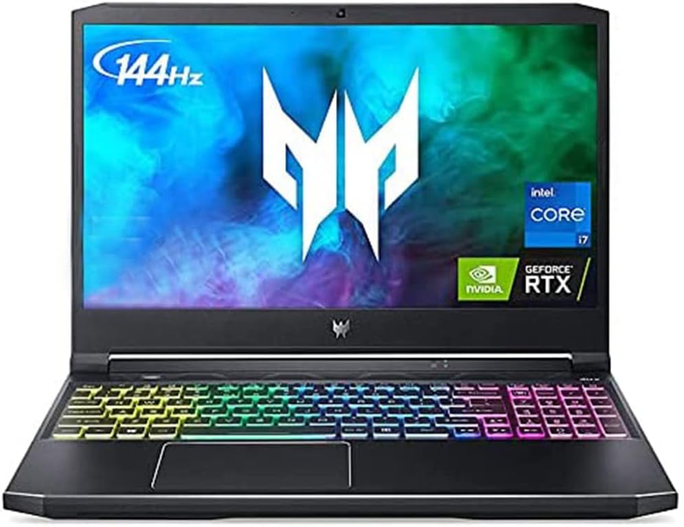 لابتوب ايسر بريداتور هيليوس 300 للالعاب 4.6GHZ، انتل i7-11800H، 8 نواة، 15.6 انش FHD، IPS 144hz، انفيديا جيفورس RTX 3060 6GB، واي فاي، ثاندربولت 4، لوحة مفاتيح RGB، ويندوز 10 (32GB RAM/ SSD PCIe 2TB)