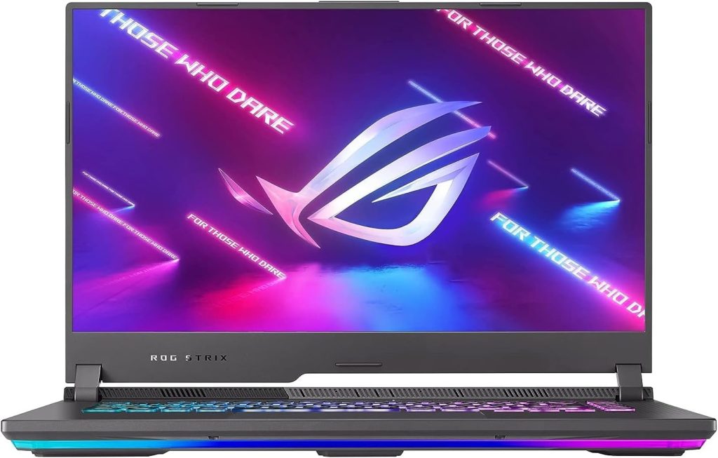 لابتوب روج ستريكس من اسوس G15 G513IC-HN039W بشاشة FHD 15.6 انش ومعالج AMD رايزن 7 4800H تردد 2.9GHz وRAM 16GB وSSD 1TB وبطاقة عرض مرئي انفيديا جيفورس RTX 3050 وGDDR6 4GB وكيبورد باضاءة خلفية RGB