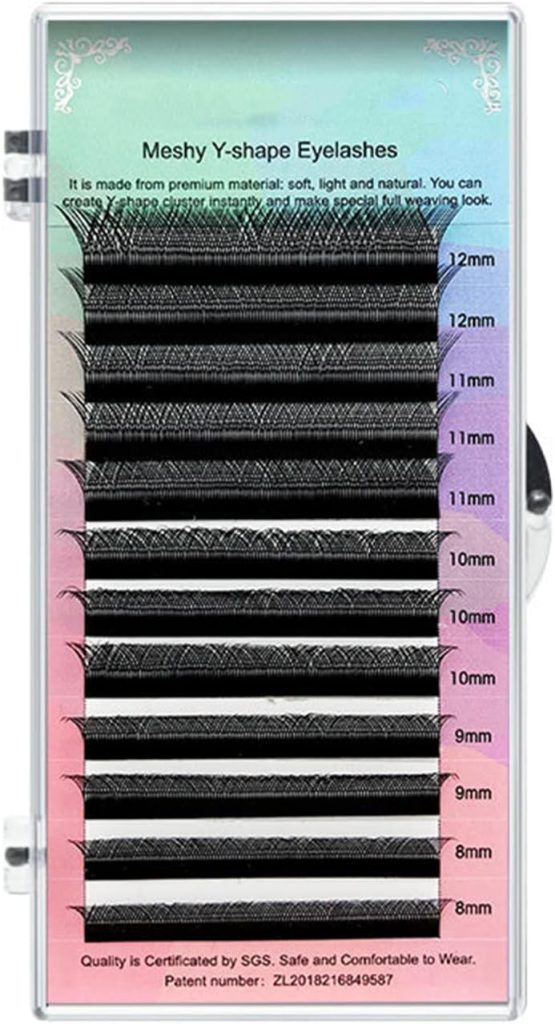 Boolygo Lash Clusters DIY Eyelash Extensions Lashes C D Curl B&Q LASH Mega Volume Individual Lashes Eyelash Clusters Extensions Lashes Cluster DIY (0.07 C, 8~15 Mix)