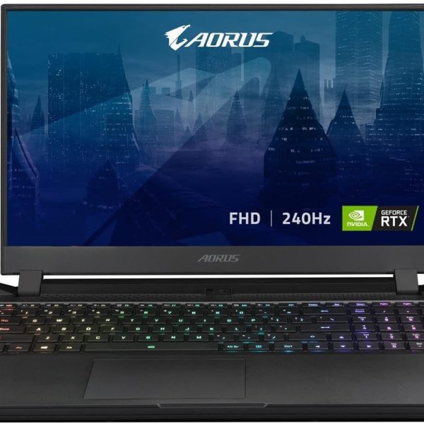 لابتوب الالعاب جيجابايت من اوروس بشاشة 15.6 انش بدقة FHD IPS مضادة للتوهج بتردد 240Hz، معالج انتل كور i7، نفيديا جيفورس RTX 3080 GPU 8GB GDDR6، ذاكرة 32GB وSSD 1TB، ويندوز 10 هوم، 15P YD-73US244SH