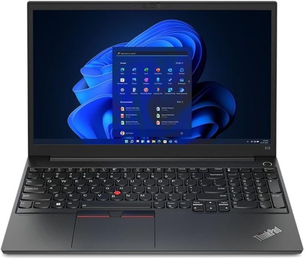 لينوفو لاب توب ثينك باد E15 AMD رايزن 7-5825U ذاكرة رام 8 جيجابايت هارد SSD 512 بطاقة رسومات راديون شاشة 15.6 بوصة FHD 1920x1080 IPS ويندوز 11 بروفيشينال - اسود