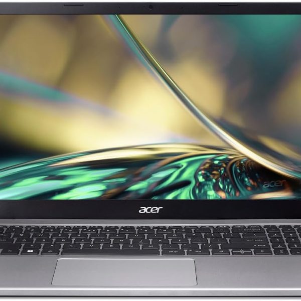 ايسر لاب توب اسباير 3 رفيع باللون الفضي انتل 10 كور i5-1235U حتى 4.3GHz 8GB RAM 256GB SSD 15.6 انش FHD ايرس اكس اي جرافيكس كاميرا ويب واي فاي HDMI ويندوز 11 (A315 - مجدد)