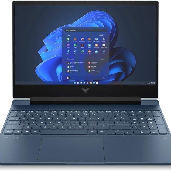 لابتوب ألعاب فيكتوس من اتش بي 15-fa1099ne بشاشة FHD 15.6 انش ومعالج انتل كور i5 الجيل 13 وذاكرة RAM 8GB وSSD 512GB وبطاقة رسومات انفيديا جيفورس RTX™ 2050 4GB وويندوز 11 هوم وكيبورد انجليزي-عربي، أزرق