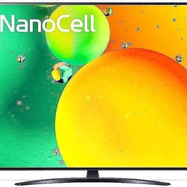 LG NanoCell TV 55" NANO79 Series, Cinema Screen Design 4K Active HDR WebOS Smart AI, 55NANO796QA