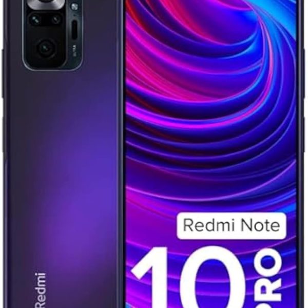 Xiaomi Redmi Note 10 Pro (Nebula Purple, 8GB RAM, 128GB Storage) -120hz Super Amoled Display | 108MP with 5MP Super Tele-Macro - Global Version