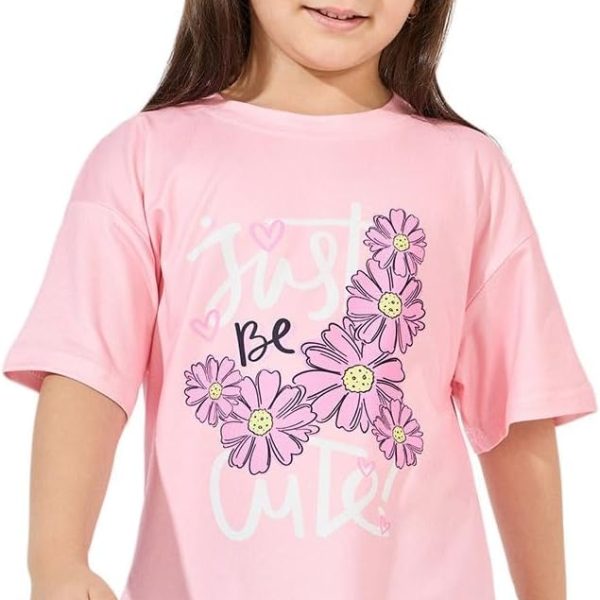 Styli Girls Oversized Printed T-Shirt With Dropped Shoulder