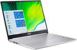 لابتوب ايسر سويفت 3 انتل ايفو رفيع وخفيف 135 انش 2256×1504 IPS ومعالج كور i7-1165G7 وبطاقة رسومات ايريس Xe و8GB LPDDR4X و512GB NVMe SSD وواي فاي 6 وقارئ بصمات وكيبورد باضاءة خلفية SF313-5