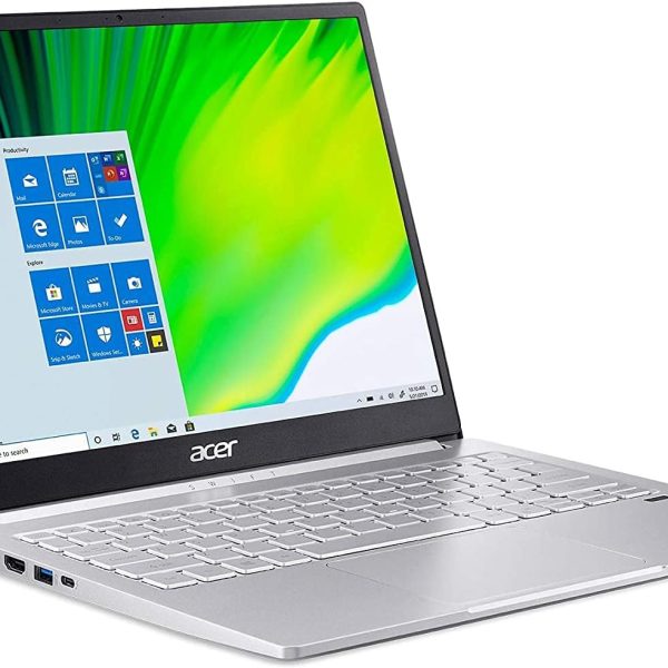 لابتوب ايسر سويفت 3 انتل ايفو رفيع وخفيف 135 انش 2256×1504 IPS ومعالج كور i7-1165G7 وبطاقة رسومات ايريس Xe و8GB LPDDR4X و512GB NVMe SSD وواي فاي 6 وقارئ بصمات وكيبورد باضاءة خلفية SF313-5