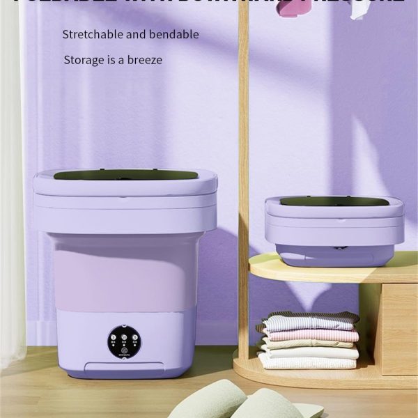 Wemart Portable washing machine,11L Upgraded Large Capacity Foldable Mini washing machine, small washer for Baby Clothes, Underwear or Small Items, Apartment, Dorm, RV Travel laundry (11L)